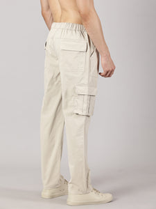 Relaxed Fit Cargos Oatmeal