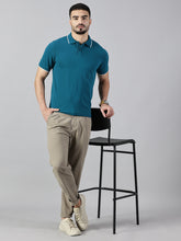 Load image into Gallery viewer, Everyday Teal Blue Polo T-Shirt
