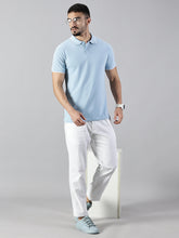 Load image into Gallery viewer, Everyday Powder Blue Polo T-Shirt
