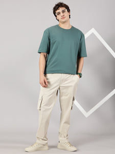 Relaxed Fit Cargos Oatmeal