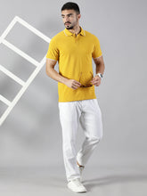 Load image into Gallery viewer, Everyday Mustard Yellow Polo T-Shirt
