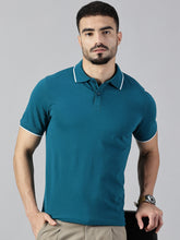 Load image into Gallery viewer, Everyday Teal Blue Polo T-Shirt
