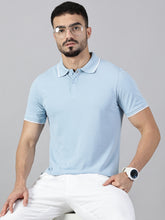 Load image into Gallery viewer, Everyday Powder Blue Polo T-Shirt
