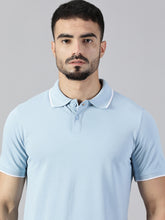 Load image into Gallery viewer, Everyday Powder Blue Polo T-Shirt
