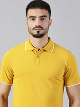 Load image into Gallery viewer, Everyday Mustard Yellow Polo T-Shirt
