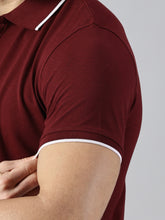 Load image into Gallery viewer, Everyday Maroon Polo T-Shirt
