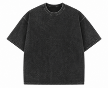 Load image into Gallery viewer, Heavyweight Oversize Stone Washed T-Shirt Black
