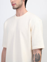 Load image into Gallery viewer, Heavyweight Oversized Solid T-Shirts Cream stone
