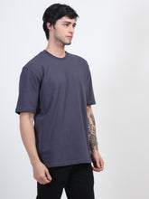 Load image into Gallery viewer, Heavyweight Oversized Solid T-Shirts Steel grey
