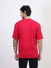 Load image into Gallery viewer, Heavyweight Oversized Solid T-Shirts Fuchsia Pink
