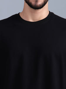 Heavyweight Oversized Solid T-Shirts Black