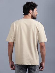 Heavyweight Oversize Solid T-Shirt Beige