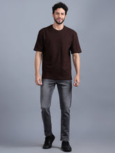 Load image into Gallery viewer, Heavyweight Oversize Solid T-Shirt Coffee Brown
