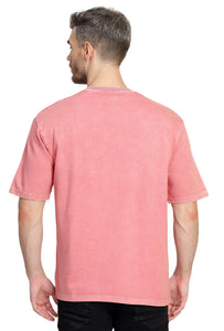 Heavyweight Oversize Stone Washed T-Shirt Onion Pink