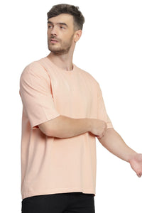 Heavyweight Oversize Stone Washed T-Shirt Pastel Peach