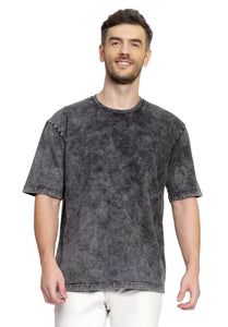 Heavyweight Oversize Stone Washed T-Shirt Grey