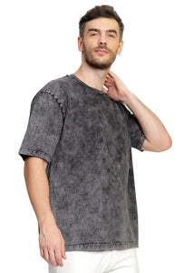 Heavyweight Oversize Stone Washed T-Shirt Grey