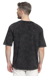 Heavyweight Oversize Stone Washed T-Shirt Black