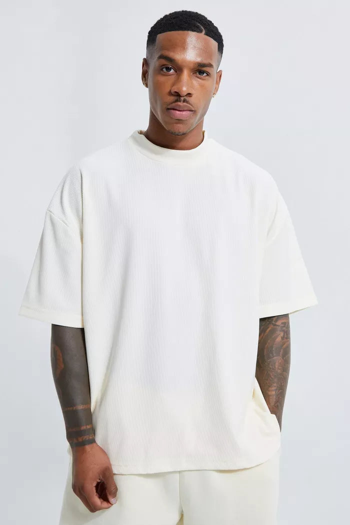 Heavyweight Oversize Solid T-Shirt Off White