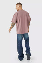 Load image into Gallery viewer, Heavyweight Oversize Solid T-Shirt Mauve
