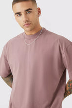 Load image into Gallery viewer, Heavyweight Oversize Solid T-Shirt Mauve
