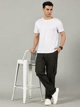 Load image into Gallery viewer, Relaxed Fit Linen Cargo Deep Olive
