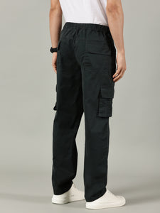 Relaxed Fit Cargos Moss Green