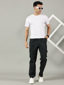 Relaxed Fit Cargos Moss Green