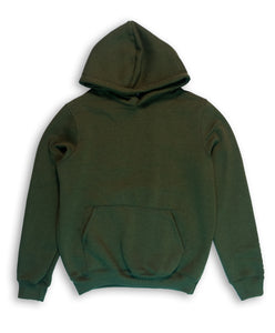 THE WARM RELAXED FIT HOODIE: OLIVE GREEN