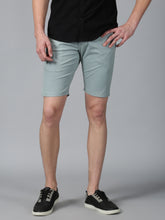 Load image into Gallery viewer, Mint Blue stretch men chino shorts
