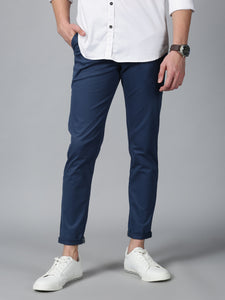 An Everyday Classic Teal Blue Stretch Men Chinos