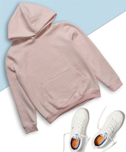 THE WARM RELAXED FIT HOODIE: LIGHT PINK