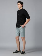 Load image into Gallery viewer, Mint Blue stretch men chino shorts
