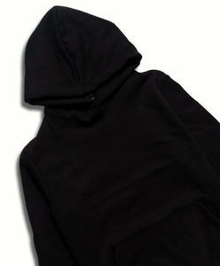 THE WARM RELAXED FIT HOODIE: BLACK