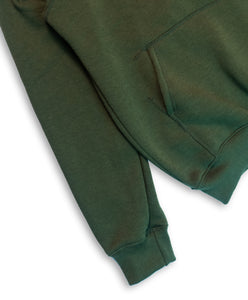 THE WARM RELAXED FIT HOODIE: OLIVE GREEN