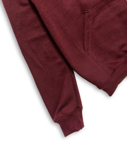 THE WARM RELAXED FIT HOODIE: MAROON