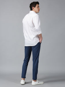 An Everyday Classic Teal Blue Stretch Men Chinos