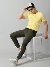 Load image into Gallery viewer, Olive Green Twill joggers
