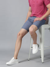 Load image into Gallery viewer, Blue stretch men chino shorts
