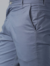 Load image into Gallery viewer, Blue stretch men chino shorts
