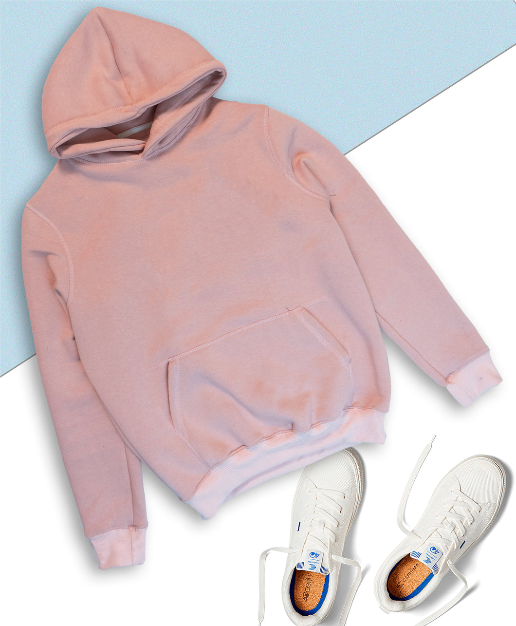 THE WARM RELAXED FIT HOODIE:ONION PINK