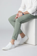 Load image into Gallery viewer, An Everyday Classic Light Green Stretch Men Chinos - Mark Morphy
