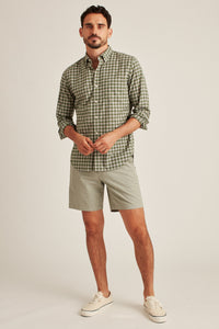 Light Green stretch men chino shorts