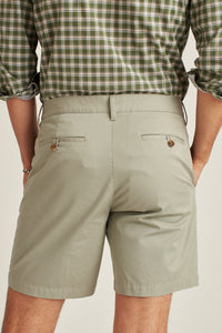 Light Green stretch men chino shorts