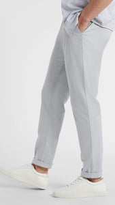 An Everyday Classic Ash Grey Stretch Men Chinos